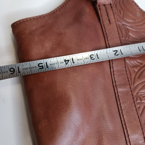 The Sak Women's Sierra Leather Tote Brown Shoulder Bag - Picture 8 of 15